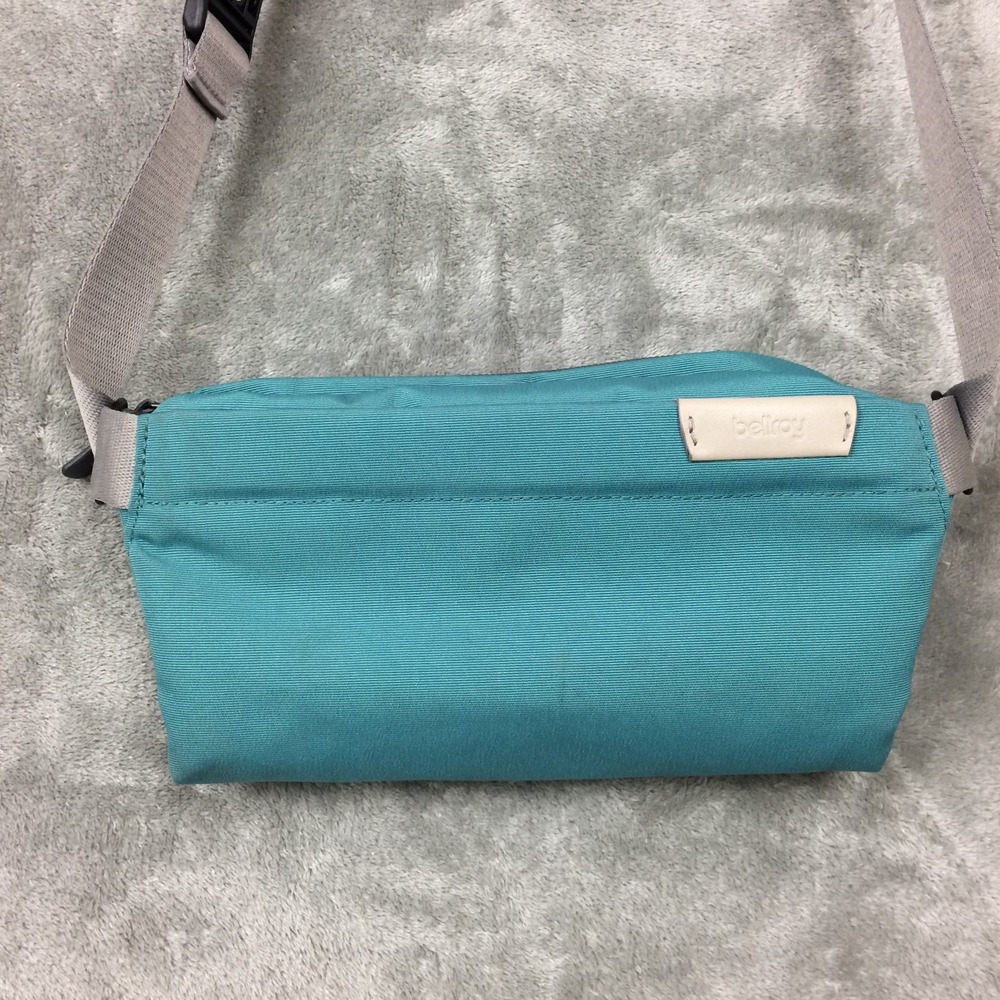 Bellroy Mini Sling Bag Crossbody Teal Travel Everyday Carry Magnetic Buckle